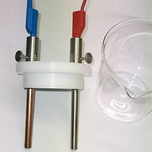 Elektrolysezelle - 6-teiliges Set als Basis-Versuchsaufbau für Elektrolysen und weitere Experimente in der Elektrochemie, Galvanik - Polymet - Reine Metalle.® von Polymet - Reine Metalle.