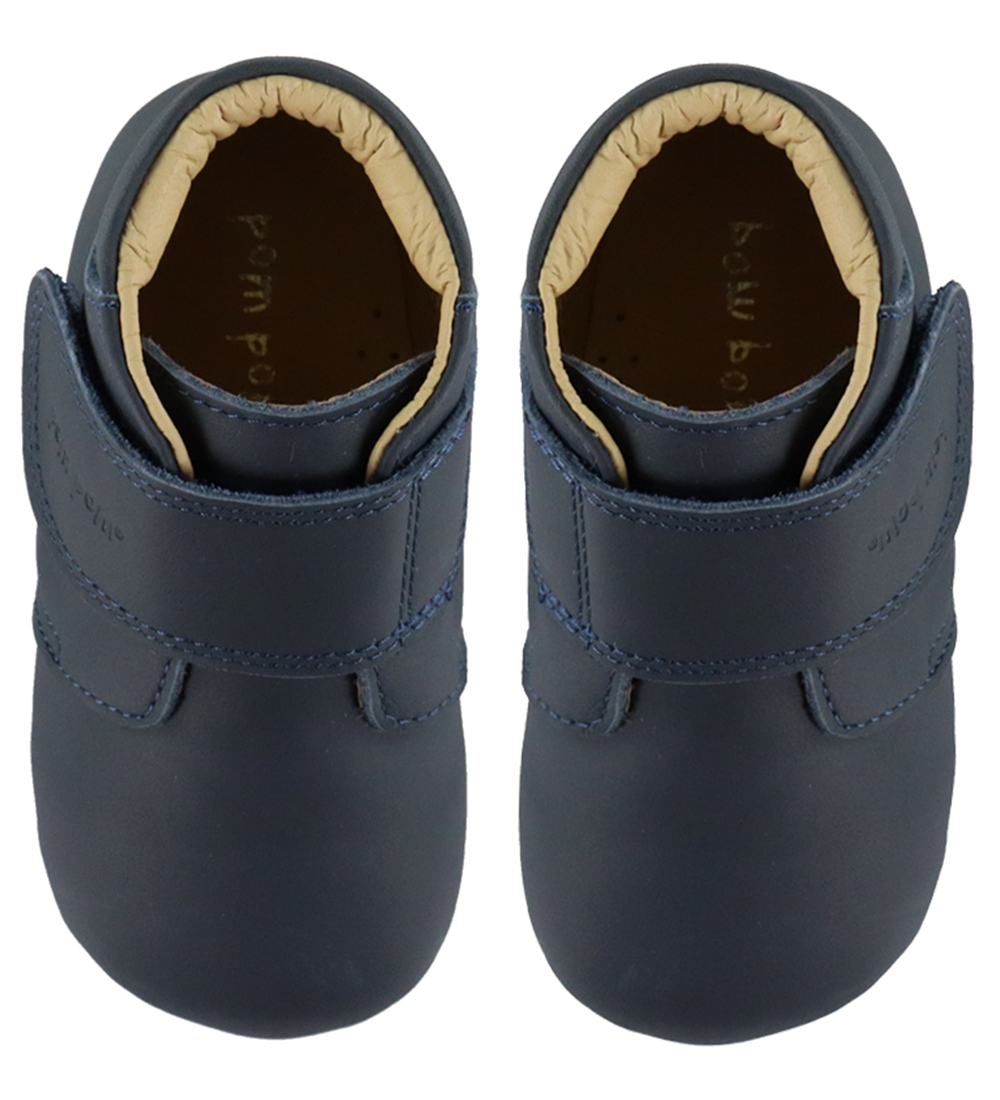 Pom Pom Leder-Krabbelschuhe – Anfänger Klettband – Noos – Navy - Pom Pom - 21 - Leder-Krabbelschuhe Pom Pom Leder-Krabbelschuhe – Anfänger Klettband – Noos – Navy - Pom Pom - 21 - Leder-Krabbelschuhe von Pom Pom