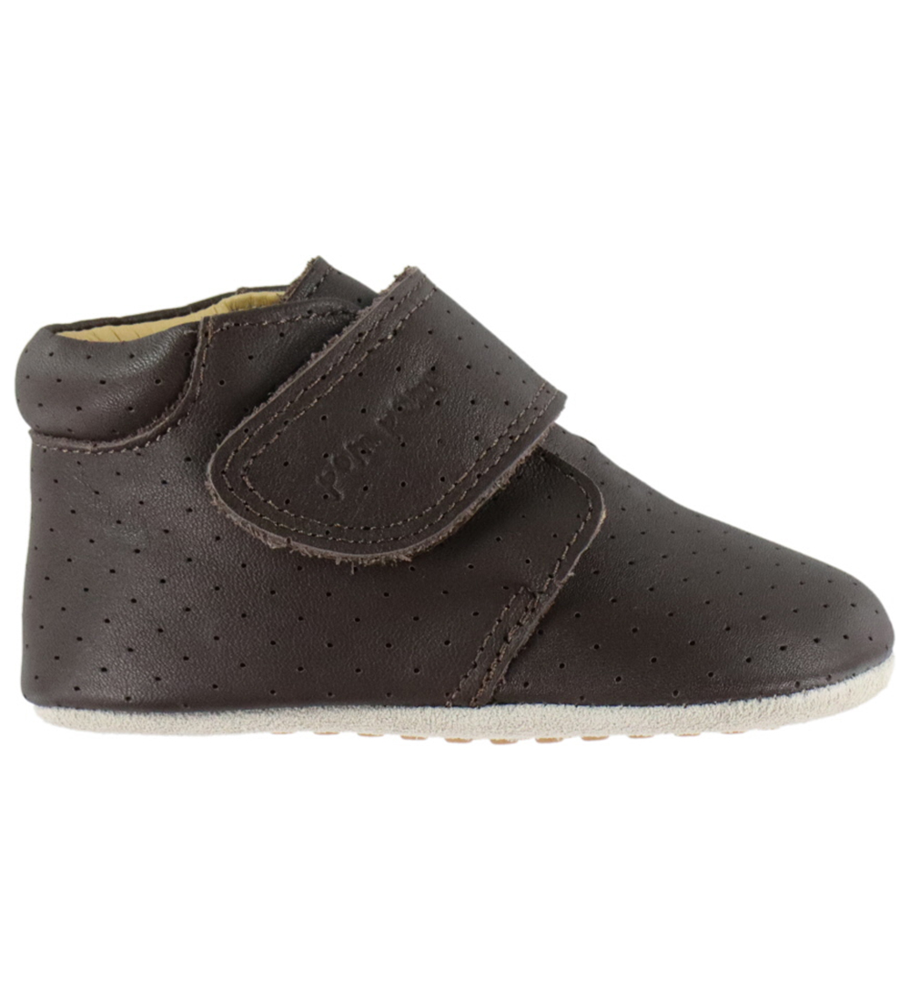 Pom Pom Leder-Krabbelschuhe - Anfänger Klettband - Chestnut - Pom Pom - 19 - Leder-Krabbelschuhe Pom Pom Leder-Krabbelschuhe - Anfänger Klettband - Chestnut - Pom Pom - 19 - Leder-Krabbelschuhe von Pom Pom
