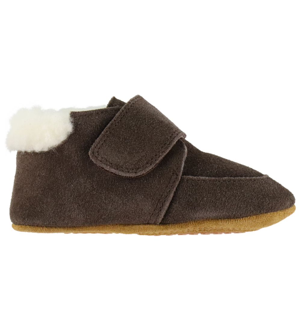 Pom Pom Leder-Krabbelschuhe m. Foer - Anfänger Klettband - Dark - Pom Pom - 19/20 - Leder-Krabbelschuhe Pom Pom Leder-Krabbelschuhe m. Foer - Anfänger Klettband - Dark - Pom Pom - 19/20 - Leder-Krabbelschuhe von Pom Pom