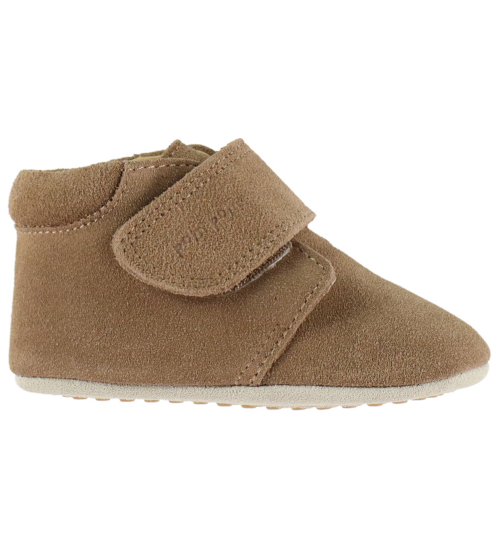 Pom Pom Leder-Krabbelschuhe - Anfänger Klettband - Fossil Brown - Pom Pom - 27 - Leder-Krabbelschuhe Pom Pom Leder-Krabbelschuhe - Anfänger Klettband - Fossil Brown - Pom Pom - 27 - Leder-Krabbelschuhe von Pom Pom