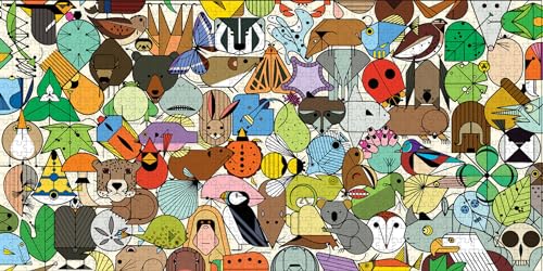 Charley Harper Beguiled by the Wild 1000-Piece Jigsaw von Pomegranate