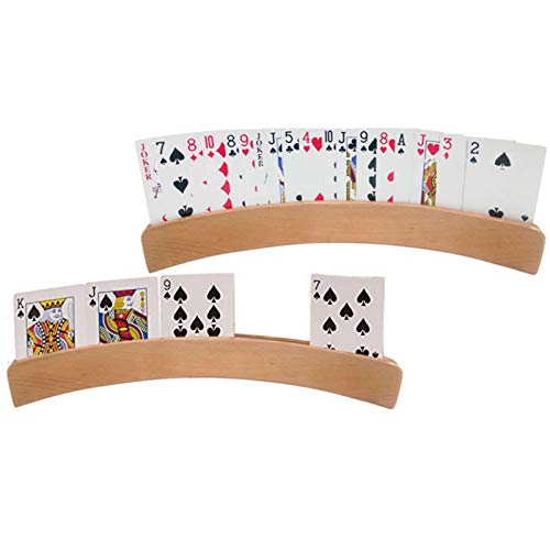 Prom-note Prom-note Kartenhalter aus , Spielkartenhalter, 2 Stück, Hände – Kartenhalter-Clip, stehender Pokerhalter aus , fächerförmige Spielkarten, Aufbewahrungsbox, Poker-Clip für Kinder, Er von Pomrone