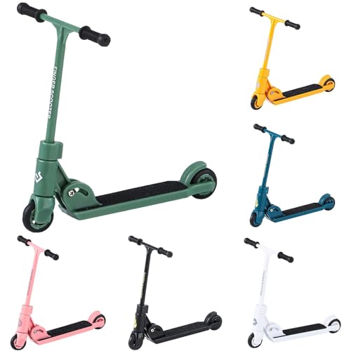 6 Stück Finger Scooter, Scooter für die Finger, Finger Zweirad Roller Scooter, Fingerspitzen Bewegung Spielzeug Finger Spielzeug, Lernspielzeug für Kinder, Partygeschenke für Kinder Erwachsene von Pomurom