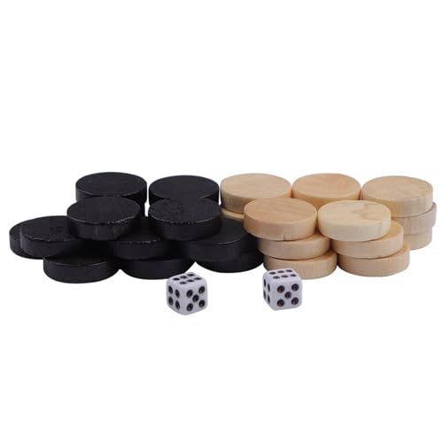 Schach-Dame, Backgammon-Figuren für, Klassisches Brettspiel-Set für, Indoor-Outdoor-Aktivitäten von Pongnas