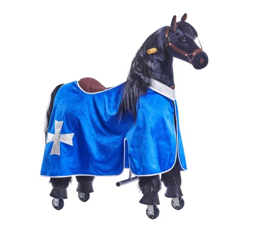 Ponnie Schabracke fur mechanisches Pferd M (Blau) 5-12 Jahre von Ponnie