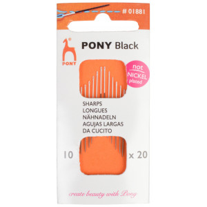 Pony Black Nähnadeln Str. 10 - 20 Stk von Pony