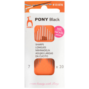 Pony Black Nähnadeln Str. 7 - 20 Stk von Pony