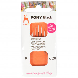 Pony Black Steppnadeln Str. 9 - 20 Stk von Pony