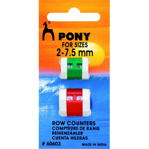 Pony Reihenzähler 2-7,5mm - 2 Stk von Pony