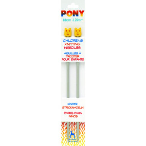 Pony Stricknadel für Kinder 18 cm 3,25 mm von Pony