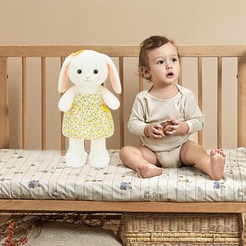 Poo4kark Bunny Puppe 21,7 Kaninchen Tier Kuscheltier für Baby Mädchen Neugeborene Kleidung (A, 55cm) von Poo4kark