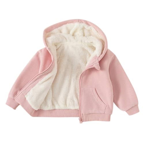 Poo4kark Christmas Fille Winter Warm Kinder Einfarbig Mantel Jungen Mädchen Western Stil Hoodie Mit Strickjacke Jacke (12-18 Months) von Poo4kark