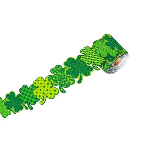 Poo4kark Dekorative Aufkleber zum St. Patrick's Day, Festliche irische Aufkleber für, Wände, Party-Dekorationen bringen Glück nach Hause. (Green, 20.7m) von Poo4kark