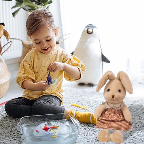 Poo4kark Niedliches Kaninchenspielzeug. Hochwertiges Plüschhäschen. Der ultimative Wohlfühlartikel für Kinder Erwachsene. Im Trend für alle Altersgruppen! (Beige-B, 40cm) von Poo4kark