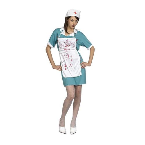 Poo4kark Weihnachten Gruseliges Halloween Cosplay Kostüm Damen Kleid Kostüm (Light Blue, One Size) von Poo4kark