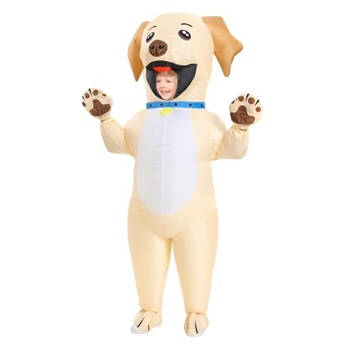 Poptrend Aufblasbares Kostüm Hunde Kostüme, Halloween Kostüme für Erwachsene Kinder Männer Frauen Aufblasbare Kostüme Lustige Kostümparty Kostüme (Kinder) von Poptrend