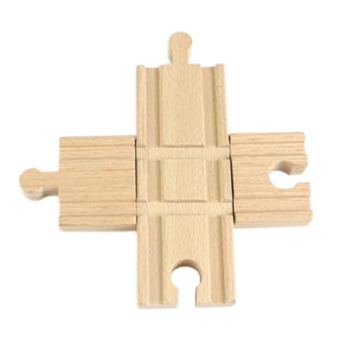 Holzstrecke Cross Tracks Bahnhof Accessoire kompatibel mit dem großen klassischen Spielzeugzug von Porgeel