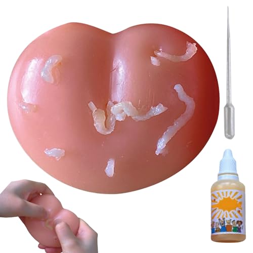 Pimple Popper -Spielzeug, Stressabbau Pickle Popping Toy, lustiges Squeeze Spot Popper Toy, wiederverwendbares tragbares Pickelspielzeug für Erwachsene Kinder. von Porgeel