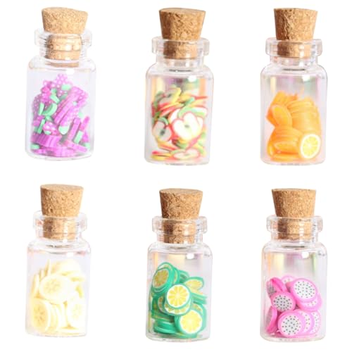 Porgeel 6pcs Mini Food Toys 1/6 Skala Miniaturflaschen mit Obstscheiben Süßes Mini -Food -Kit DIY Mini Glas Gläser für Puppenzubehör -Accessoires Style 2 von Porgeel