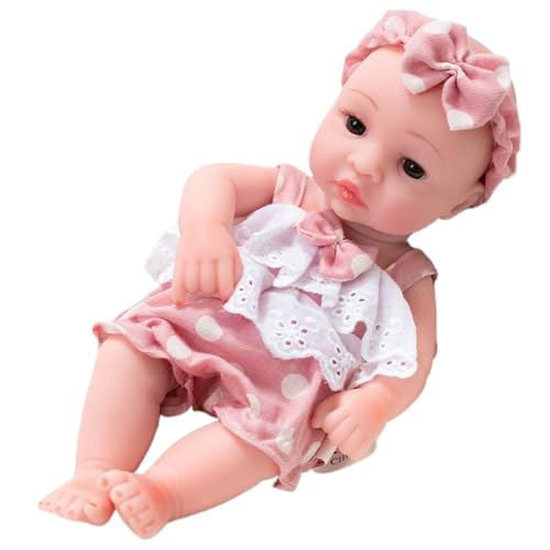 Porgeel Babypuppe 11,8 Zoll realistisch niedlich poable Neugeborene Babypuppen weiche Vinyl -Waschmaschinen für 1 Jahre alte Mädchen Bildungsspielzeug von Porgeel