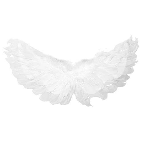 Porgeel Haustier Halloween Kostüm Wings Welpe Cosplay Teufel Engel Feder Wings Foto Requisiten Weiß S von Porgeel