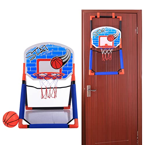 Porgeel Kids Basketball Hoop 2 in 1 über die Tür Basketball Spiel Set Indoor Floor Basketball Stand Kids Basketball Hoop von Porgeel