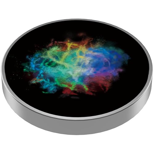 Spinning Top Starry Mini Luminous Edelstahl Stress Relief Spin Top polierte tragbare Spinnhöfe für Erwachsene Kinder Geburtstag Geschenkstil11 von Porgeel