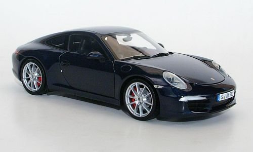 Porsche 911 Carrera S (991), met.-dkl.-blau, 2011, Modellauto, Fertigmodell, Minichamps 1:18 von Porsche