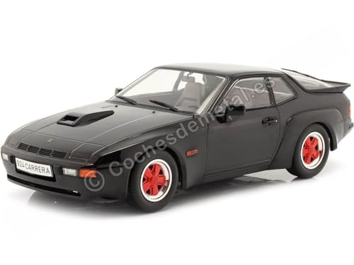 Porsche 924 Carrera GT mit roten Felgen schwarz, 1981, 1:18 von Porsche