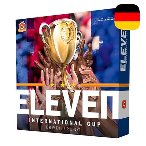 Portal Games - Eleven: International Cup | Deutsche Version | Die Erweiterung zu Eleven | Brettspiel | 1-4 Spieler | 60 bis 120 Minuten | Ab 14 Jahren | Strategisches Fußballspiel | Sportspiel von Portal Games