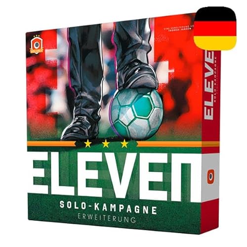 Portal Games - Eleven: Solo-Kampagne | Deutsche Version | Die Erweiterung zu Eleven | Brettspiel | 1-4 Spieler | 60 bis 120 Minuten | Ab 14 Jahren | Strategisches Fußballspiel | Sportspiel von Portal Games