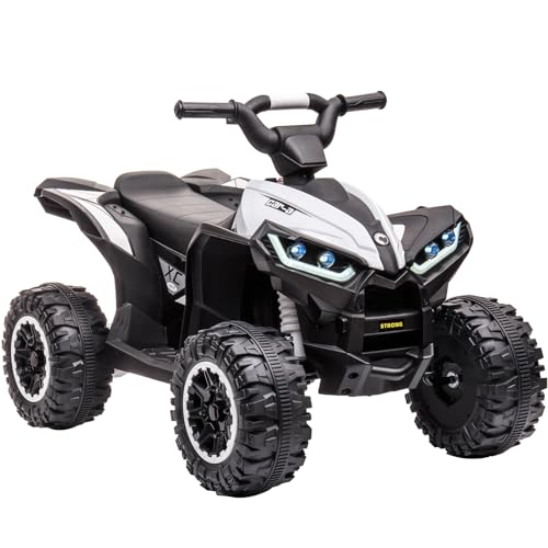 12V Kinderquad Elektroauto für Kinder Mit LED Und Musik, 2 Geschwindigkeiten, Hupe, Kinderfahrzeug Mit Fernbedienung für Kinder 3+ Jahre, 83 x 53 x 56 cm 12V Kinderquad Elektroauto für Kinder Mit LED Und Musik, 2 Geschwindigkeiten, Hupe, Kinderfahrzeug Mit Fernbedienung für Kinder 3+ Jahre, 83 x 53 x 56 cm von PortoAlegre