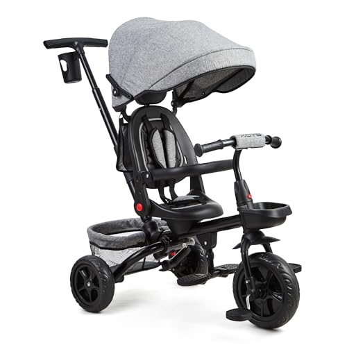 Dreirad 6 In 1 Kinderdreirad,Kinderfahrrad Mit Schubstange Baby Dreirad 9 Monate Bis 5 Jahre Umkehrbarem Sitz360°Grad Drehbar Ausklappbarem Verdeck Mit Sonnenschutz, Kinderwagen Faltbar,Babyfahrrad Dreirad 6 In 1 Kinderdreirad,Kinderfahrrad Mit Schubstange Baby Dreirad 9 Monate Bis 5 Jahre Umkehrbarem Sitz360°Grad Drehbar Ausklappbarem Verdeck Mit Sonnenschutz, Kinderwagen Faltbar,Babyfahrrad von PortoAlegre