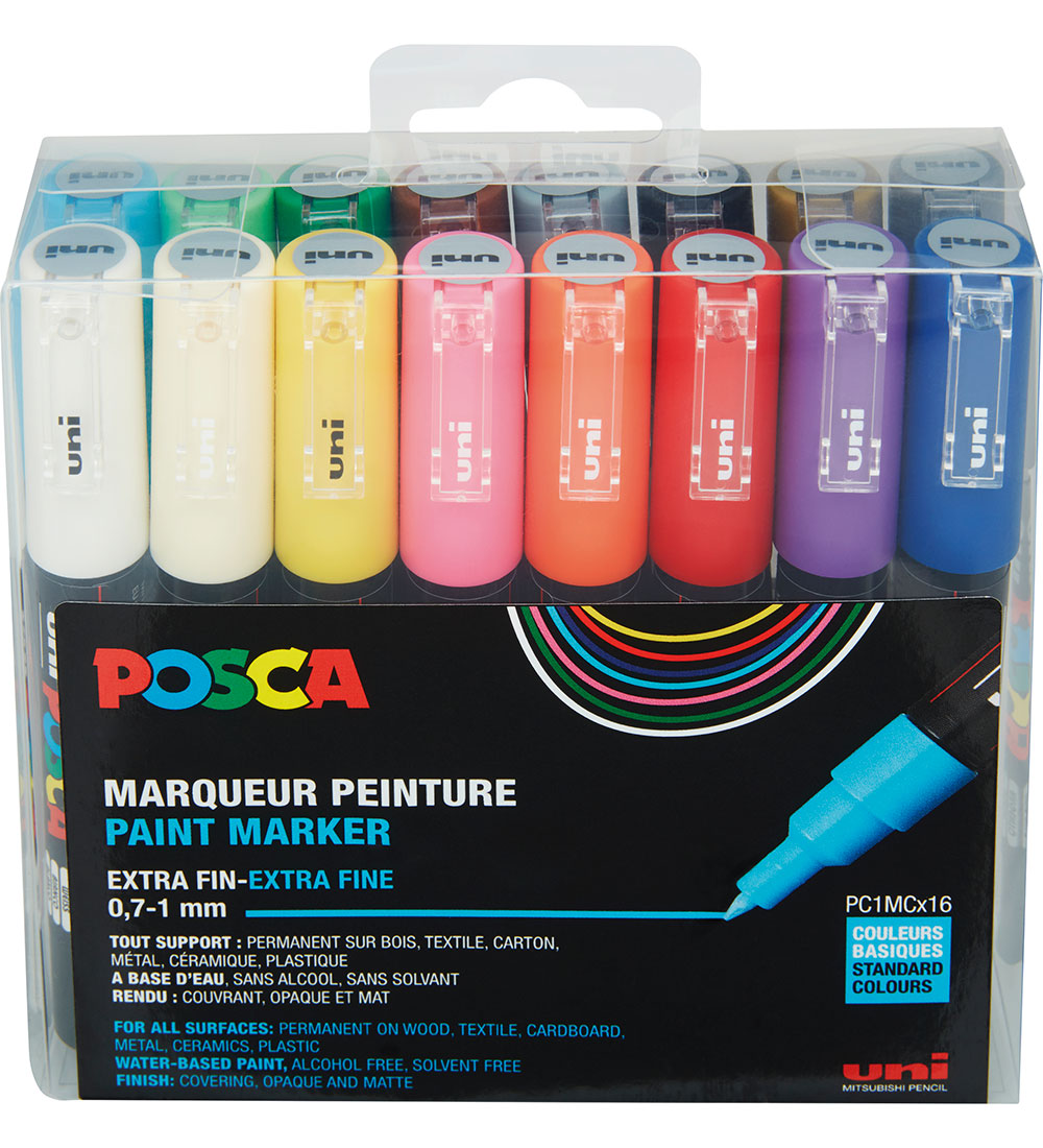 Posca Filzstifte - PC-1 m - 16 st. - Mehrfarbig - Posca - One Size - Filzstifte Posca Filzstifte - PC-1 m - 16 st. - Mehrfarbig - Posca - One Size - Filzstifte von Posca