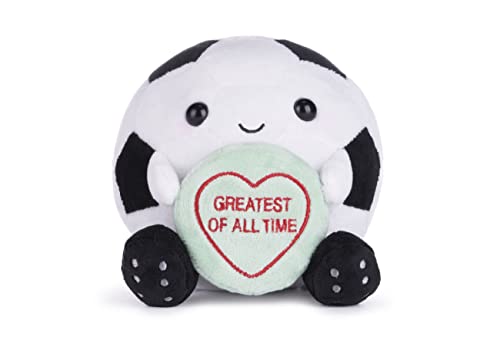 Posh Paws 38017 Swizzels Love Hearts Frankie The Football Greatest of All Time Plüschtier, 13 cm von Posh Paws