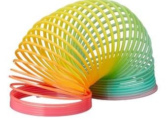 Posten Anker Premium Regenbogenspirale I Regenbogen Spirale I Bunt I 9 cm I Lauffeder I Springspirale I Mitbringsel I Mitgebsel I Geschenk I Kindergeburtstag von Posten Anker