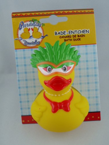 Postler - 59327 - Badeente, Quietscheente, Festliche Ente, Maskenball, PVC, ca. 10cm von Postler