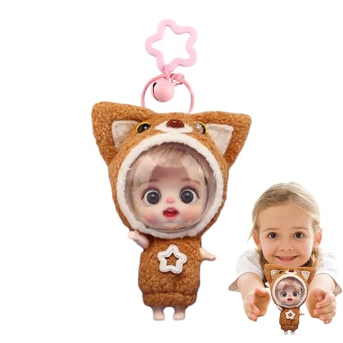 Poupangke Anime-Spielzeug,Anime-Actionfiguren Mädchen - Süße Anime-Mädchenpuppe mit flexiblen Gelenken - Niedliche Tierthema-Cartoon-Charakter-Anime-Puppe, Cartoon-niedliche Mädchen-Anziehdekorationen von Poupangke