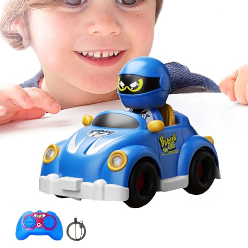 Poupangke Ferngesteuerte Autoscooter, Kinderautoscooter mit Fernbedienung,Mini auswerfendes Rennfahrzeug-Spielzeug - Battle RC Autoscooter für Jungen und Mädchen ab 3 Jahren, Spielzeugspiel zum von Poupangke