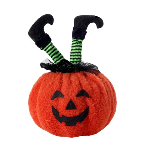 Poupangke Halloween-Plüsch,-Plüsch | -Plüschkissen mit Hexenfüßen,Gemüsespielzeug für Kinder, Halloween-Dekoration, Mitbringsel für die Thanksgiving- von Poupangke