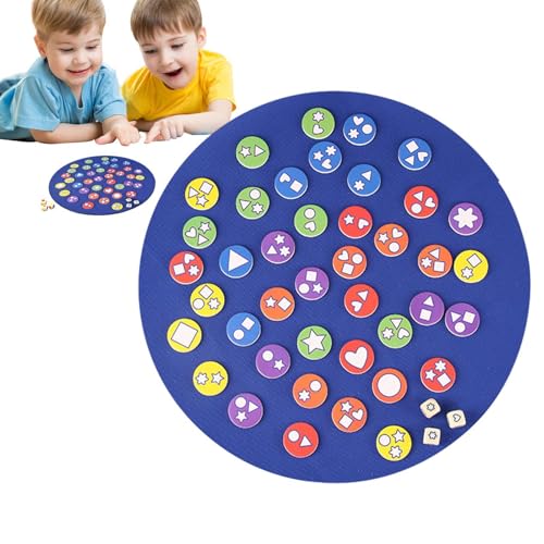 Poupangke Passende Spielzeuge, Form-Matching-Spiel, Formpassendes Spielzeug Holz-Erinnerungsspiel, Passendes Spiel, sensorisches Lernspielzeug, Formen, Spielzeug für Kinder, und Mädchen von Poupangke