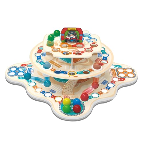 3D-Schachbrett - Fliegendes Schach-Brettspiel, Logik-Schachspiele,Familienspiele für herausfordernden und interaktiven Spaß, Kinderpartygeschenk für und Mädchen von Povanjer