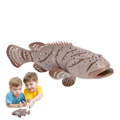 Fisch, Spielzeug, realistische Zackenbarschen-Dekoration, Simulationsbarsch, Actionfiguren für Meerestiere, kognitives Lernspielzeug für Fisch, Spielzeug, realistische Zackenbarschen-Dekoration, Simulationsbarsch, Actionfiguren für Meerestiere, kognitives Lernspielzeug für von Povanjer