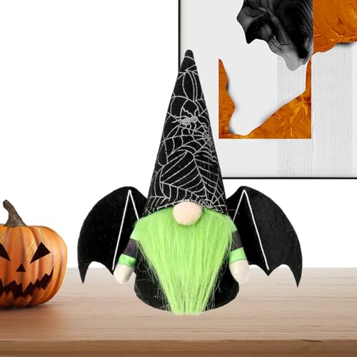 Halloween-e Plüsch-, Halloween-Plüsch-| Niedliche Hexen-Fledermaus-Puppe, gesichtslose Puppenornamente - Halloween-Puppe für Kinder, Familie, Zuhause, Freunde von Povanjer