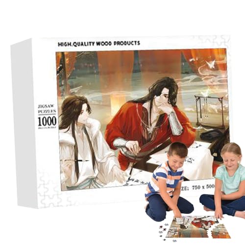 Holzpuzzles für Erwachsene,Holzpuzzles,Anime-Peripherierätsel - 1000X Puzzles, Denksportaufgaben, Familienrätsel für Frauen und Männer von Povanjer