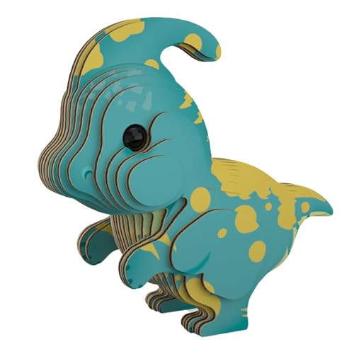 Kinder-Dinosaurier-Puzzle, Handbastel-3D-Puzzle,Tierpuzzle 3D-Papierpuzzles | Baupuzzle, Tierbausteine, Lernspielzeug, sicher für Kinder ab 6 Jahren, und Mädchen von Povanjer