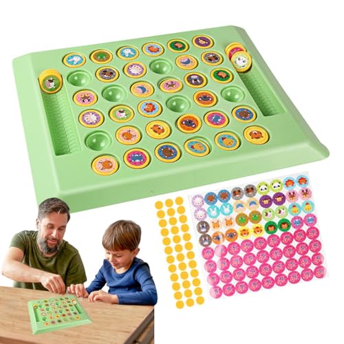 Passendes Brettspiel,Kinder-Matching-Spiel - Kartenbrettspiel, sensorisches Lernspielzeug | 2 Spieler sensorisches Lernen für Kinder, passendes Spiel-Roadtrip-Spielzeug für Lernaktivitäten im von Povanjer