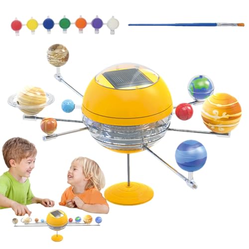 Planetenmodellbausatz des Sonnensystems, Sonnensystemmodell für Kinder,Planetariumsspielzeug des Sonnensystems | Home Decor Mechanisches Kraftmodell mit 8 Planeten STEM, Lernspielzeug von Povanjer