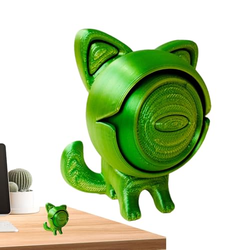 Povanjer 3D-gedrucktes Spielzeug,3D-Tiere | Bunte Tierskulptur | Cooles 3D-gedrucktes Spielzeug mit beweglichem Auge, Chefschreibtisch-Spielzeugauto-Armaturenbrett- für Geburtstagsfeiertage von Povanjer